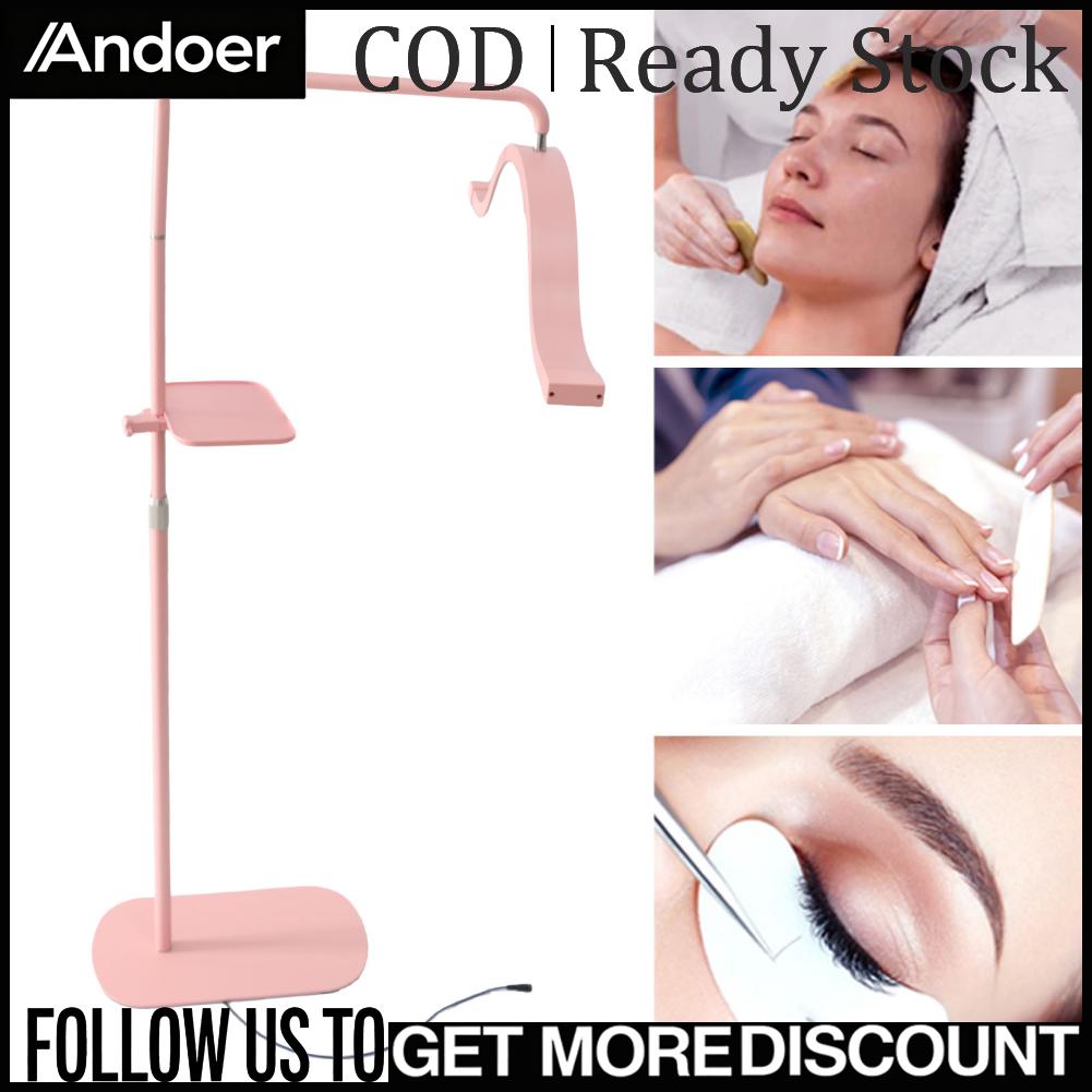 Andoer Half Moon Lamp 3200K-5600K ABS and Iron Non Slip Adjustable Height 320PCS Lamp Beads Beauty Lamp 45W AU Plug 100-240V for Facial Spa ราคา 7,400 บาท*ส่งฟรี