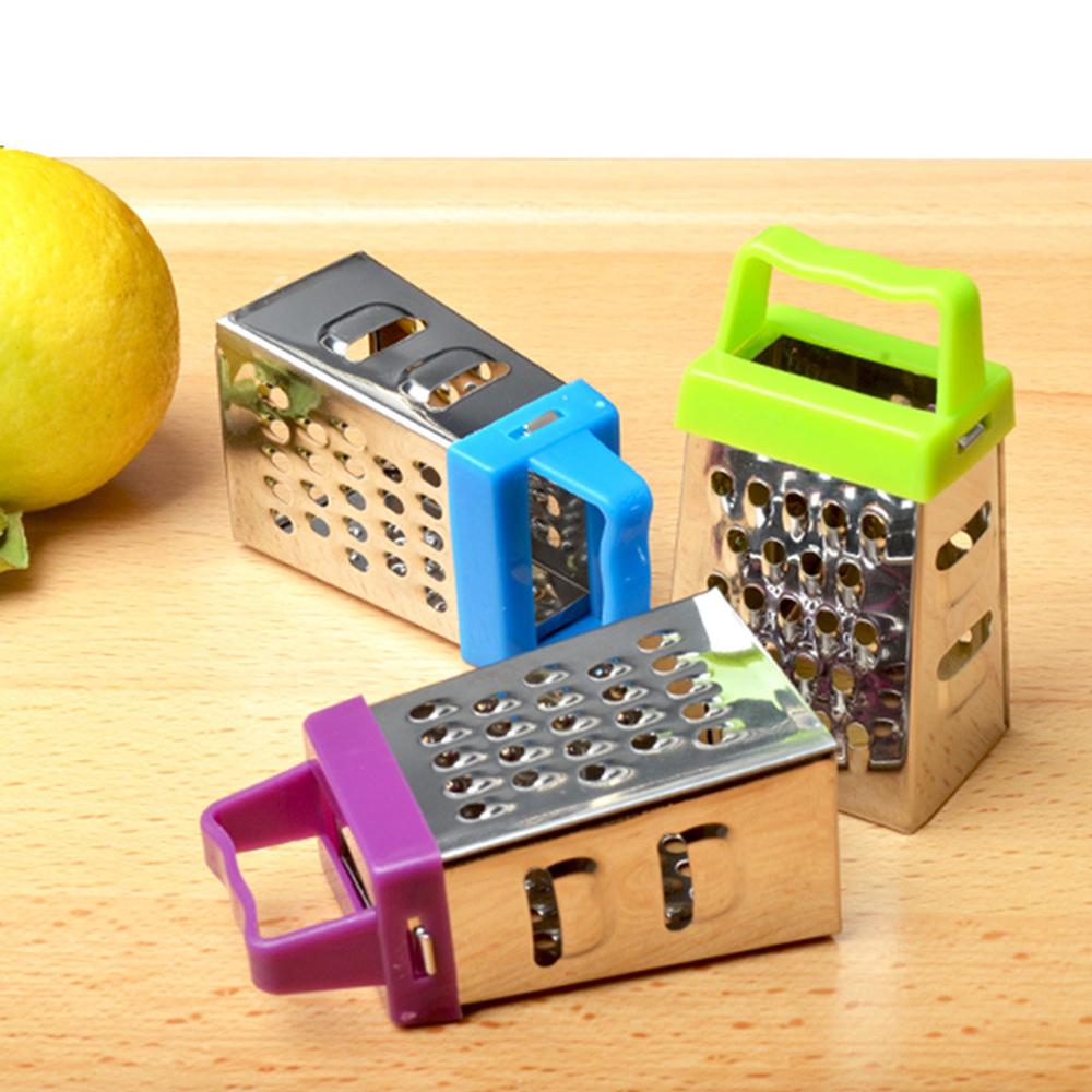 Mini Stainless Steel Four Sides Grater 3.5 Inch Magnetic Grater Vegetable Grater Potato Radish Slicer