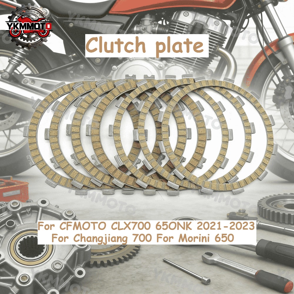 For CFMOTO CLX700 650NK CLX 700 650 NK 2021-2023 For Changjiang 700 For Morini 650 Motorcycle Clutch Plate Friction Disc Kit