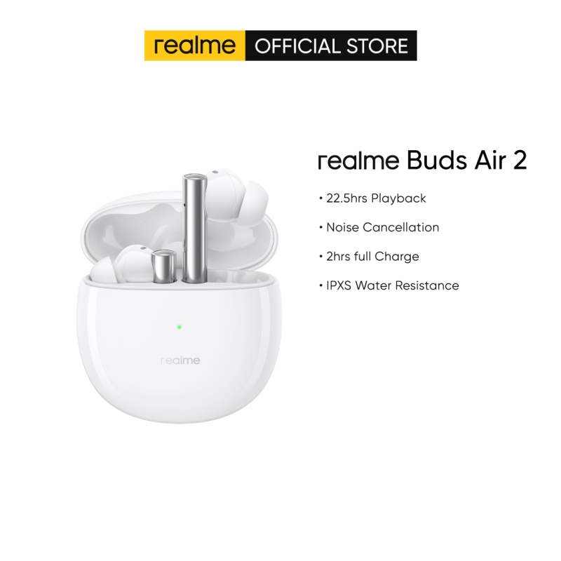realme Buds Air 2 | Noise cancellation | 2 hrs full charge | IPXS water resistance | 22.5hrs playback Singapore