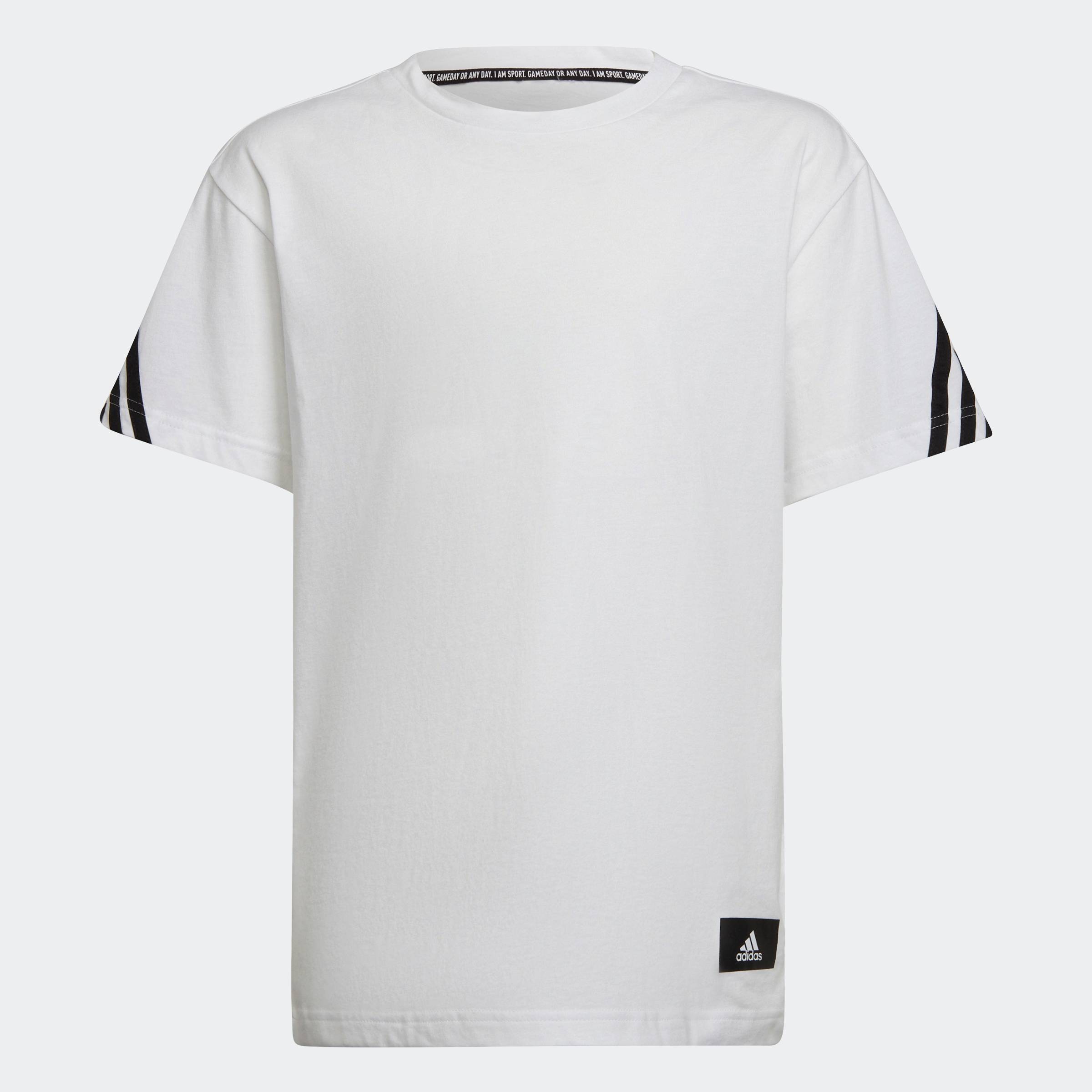 [16-17.7-VOUCHER 15%] adidas Phong cách sống Áo Thun 3 Sọc Future Icons Trẻ em trắng H26629