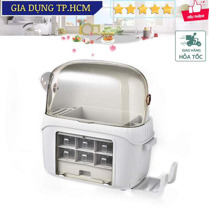 [Hỏa tốc HCM] Hộp Gia Vị Nhà Bếp Đa Năng, Hộp Gia Vị Dung Tích Lớn Với 6 Ngăn Kéo Kitchen storage Household SAVOUR LIFE