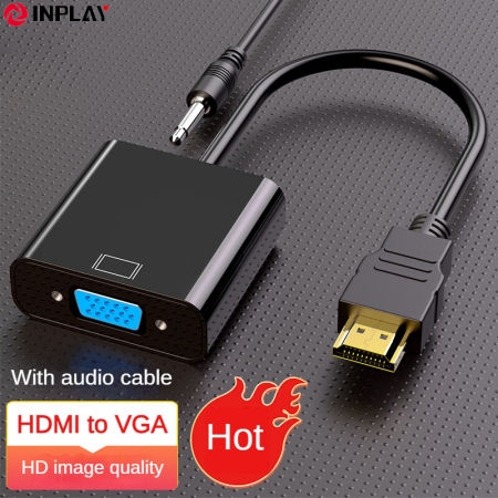 HDMI to VGA Adapter 1080P with Audio Cable