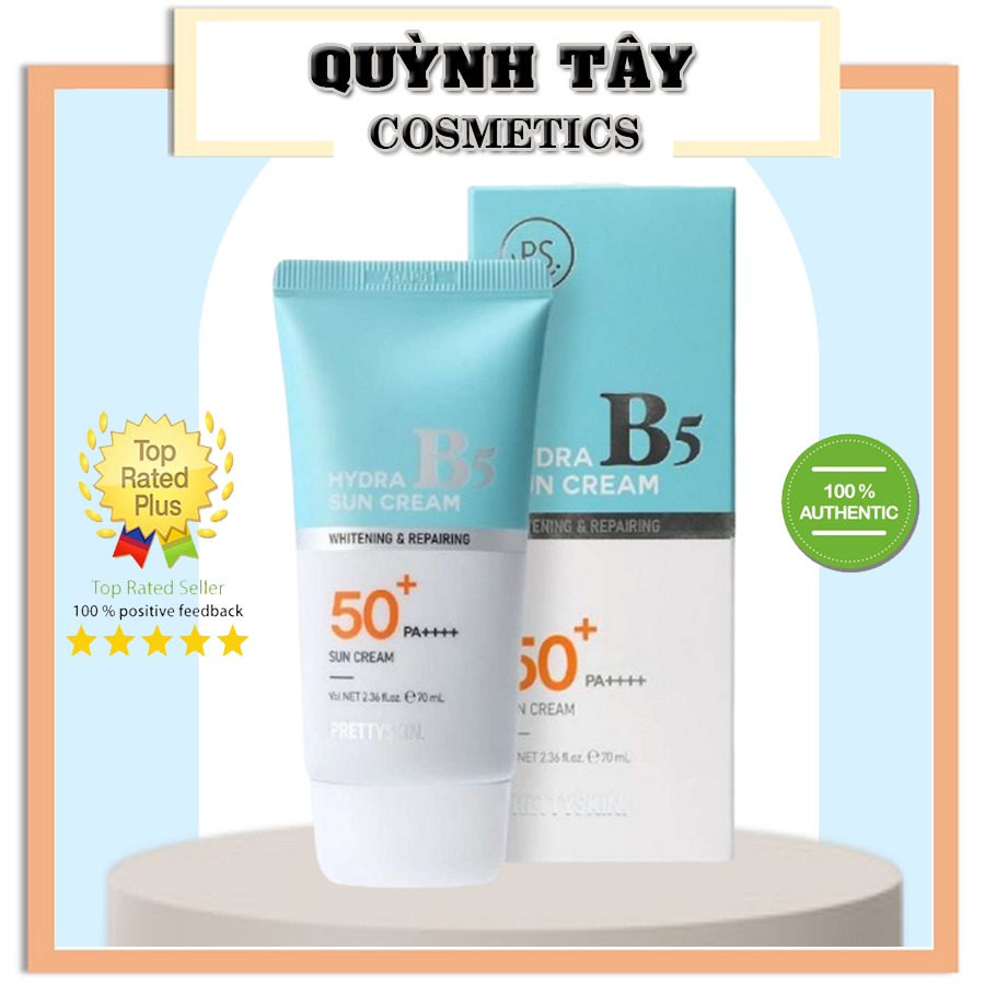 Kem chống nắng prettyskin hydra b5 suncream 70ml phục hồi dưỡng trắng da hàn quốc