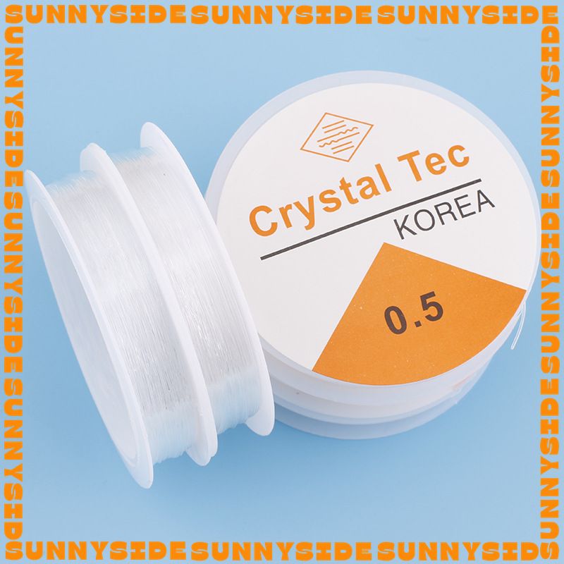  1 Cuộn Dây Cước Thun Co Giãn Trong Suốt Xỏ Chuỗi Hạt Làm Handmade Trang Sức Thắt Vòng Đồ Thủ Công 