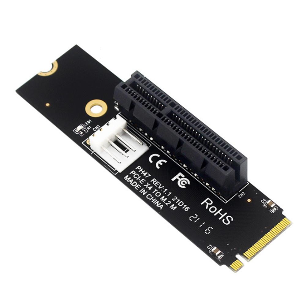 NGFF M.2 để PCI-E Đầu đọc Bộ chuyển đổi ổ cứng 4X Tương thích với X1 x4 x8 X16 PCI-E thẻ Bộ chuyển đổi giao diện