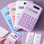 Mini Calculator - 8 Digit Display, Portable, Cute, Office/School