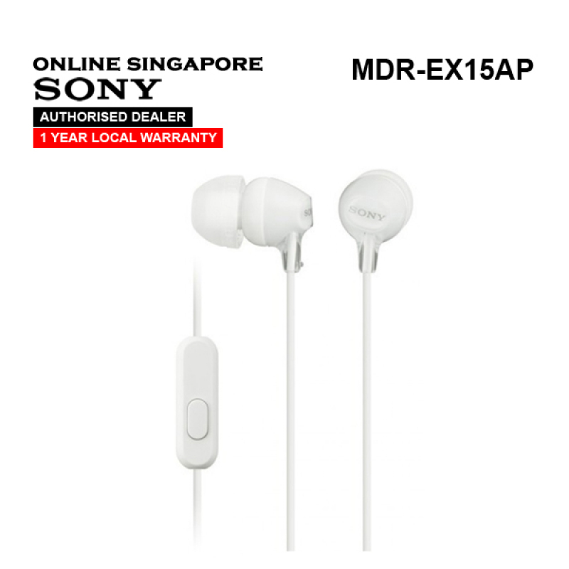 Online Singapore - Sony MDR-EX15AP In-ear Headphones with Microphone Singapore