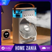 Zania Portable USB Air Cooler with Handle and LED Light
