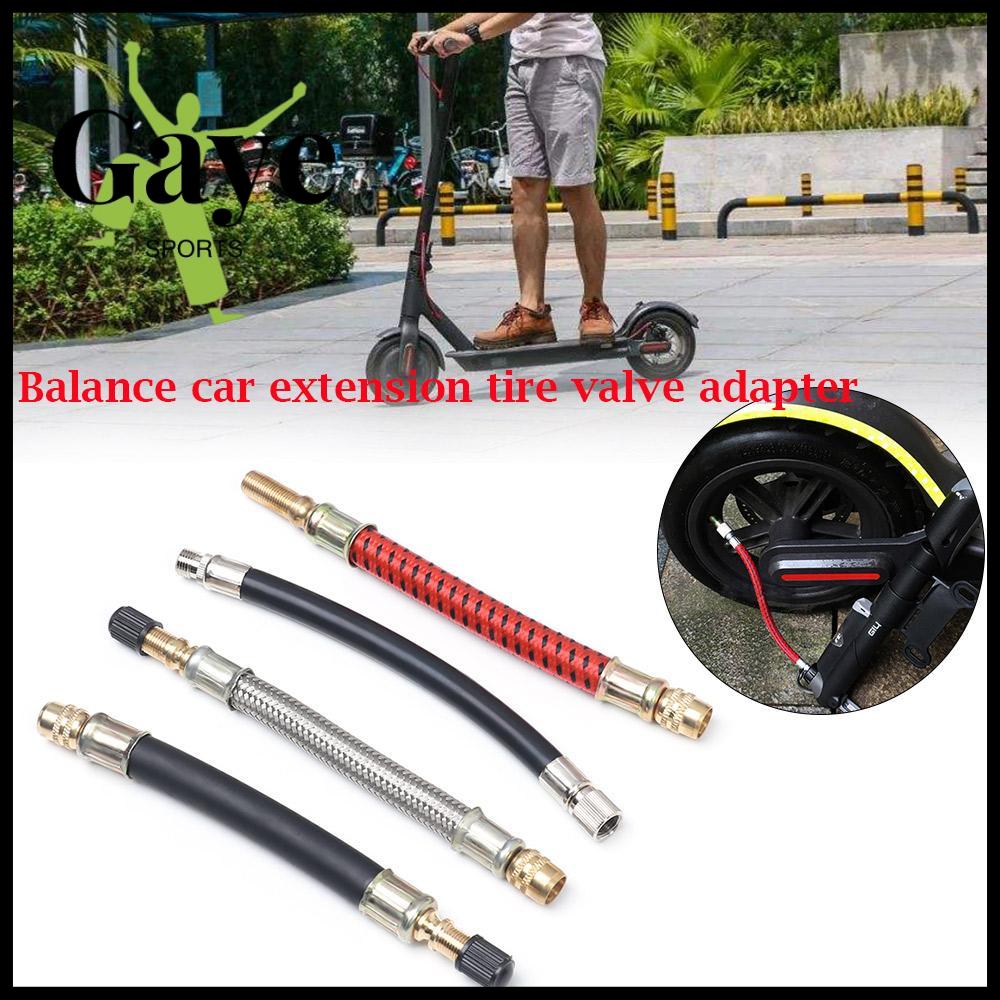 GS Thép không gỉ Phụ kiện xe tay ga điện Máy bơm lốp Máy bơm không khí Vòi phun mở rộng Bộ chuyển đổi van xe tay ga Đầu phun silicone