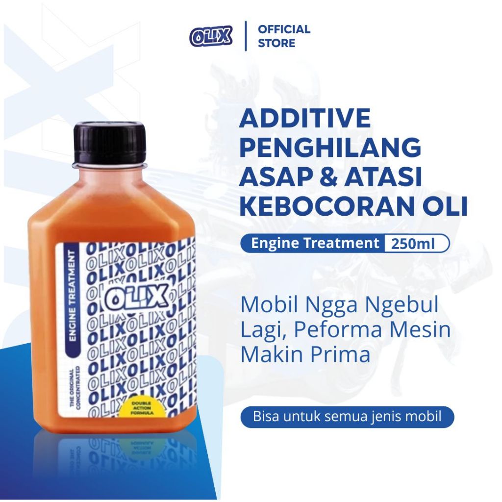 Olix - Engine Treatment - Solusi Terbaik untuk Mengurangi Asap Kendaraan - 250 ml Harga 126,000 rupiah*Gratis Ongkir