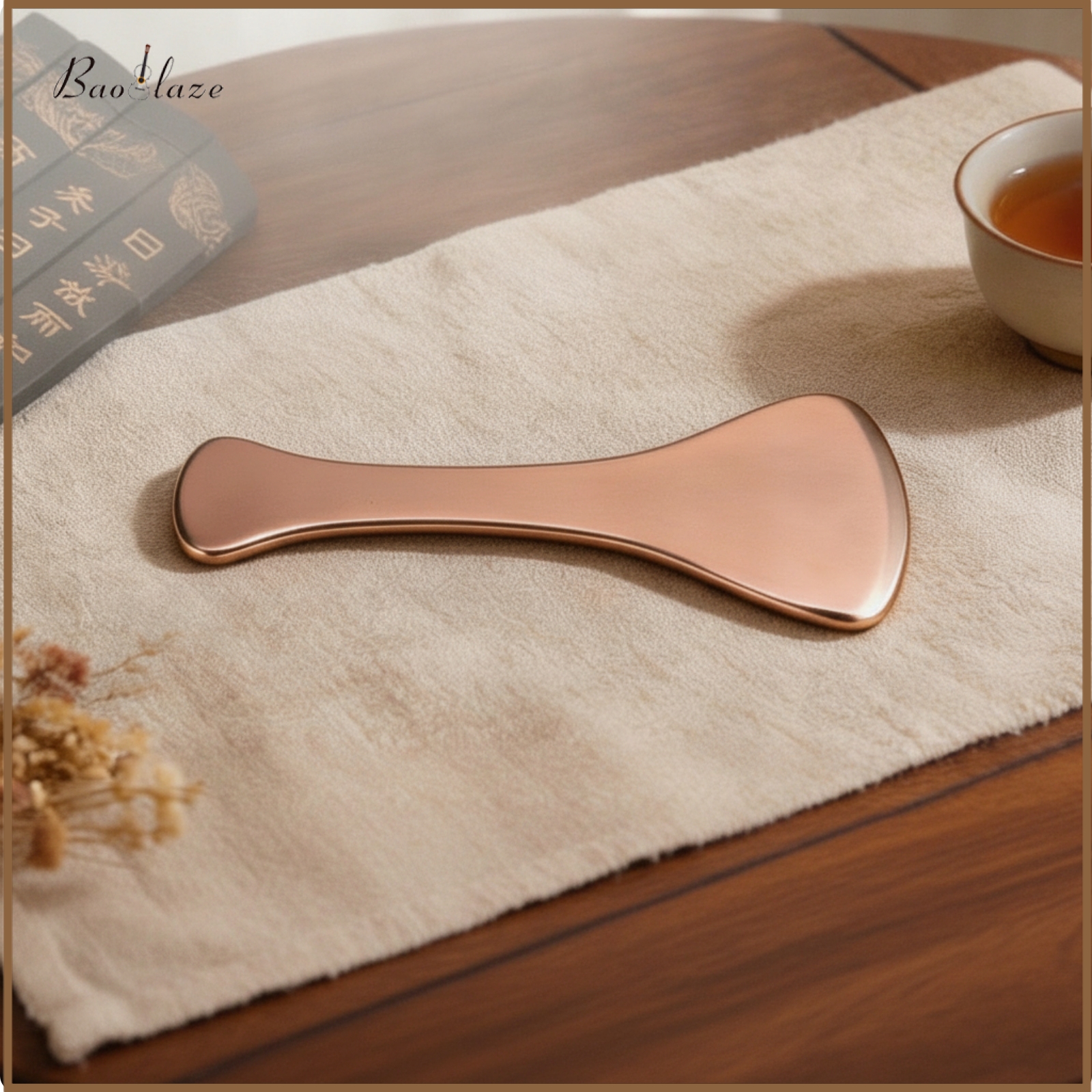 Baoblaze Handheld Gua Sha Scraper Soothing Copper Gua Sha Invigorating Muscle Scraper Tool Calming for Adults ราคา 1,020 บาท*ส่งฟรี