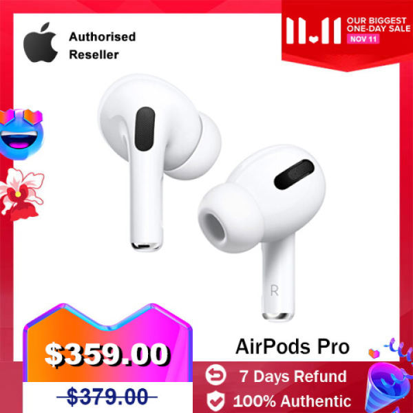 【12.12Big brands Flash Sale】AppIe AirPods Pro Wireless Εarbuds Bluetooth Earphone Active Noise Cancellation Headphones with Wireless Charging Case Singapore