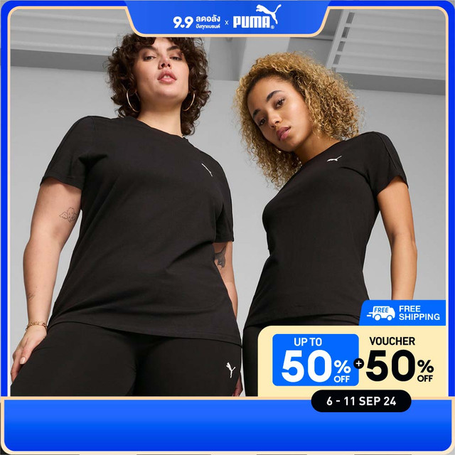 PUMA BASICS - HER Women's Tee Black - 67788301 ราคา 880 บาท*ส่งฟรี