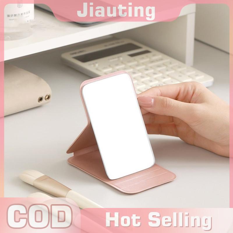 Jiauting Cầm tay Máy tính để bàn đứng gương độ nét cao gấp trang điểm gương Ánh sáng trọng lượng dễ dàng để thực hiện Vanity gương công cụ mỹ phẩm