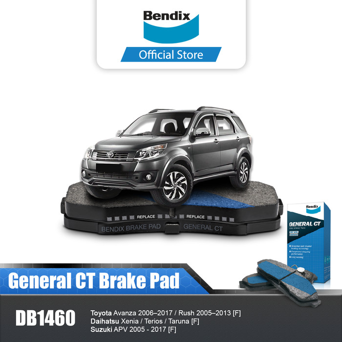 Bendix Kampas Rem Brake Pad Mobil Toyota Rush 2007-2017 DB1460GCT Harga 386,100 rupiah*Gratis Ongkir