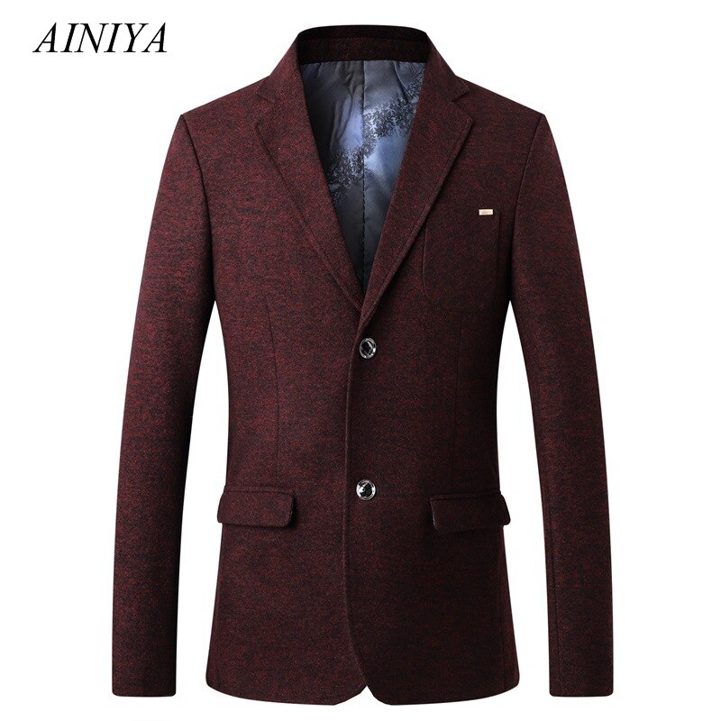 Áo Blazer Nam mới nam đơn giản áo blazer Áo Blazer Hai Nút Áo Blazer Nam tính mùa thu SP Áo khoác Bộ vest ôm vừa vặn