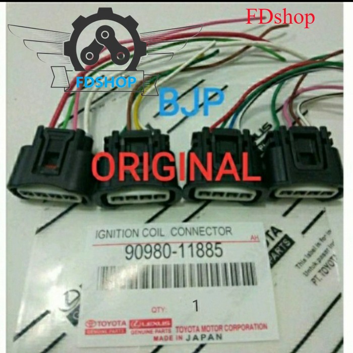 Soket Coil Koil Toyota Vios Yaris Avanza Innova Hilux Fortuner Asli Harga 24,999 rupiah*Gratis Ongkir