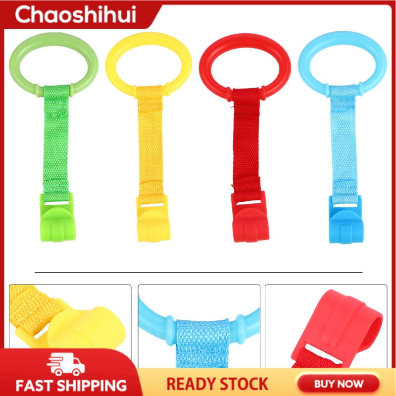 Chaoshihui 4PCS Portable Baby Pull Ring Baby Stand Up Up Baby Baby Cot