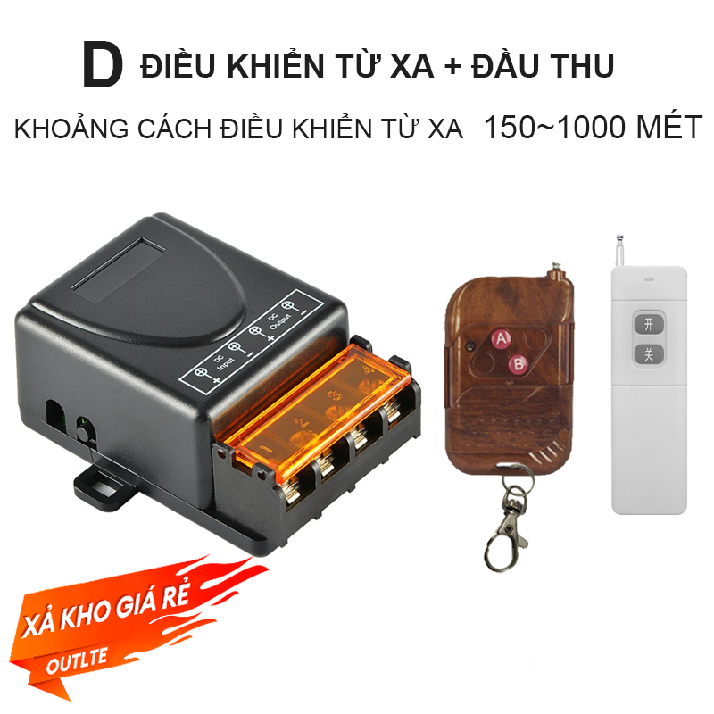 Bộ công tắc điều khiển từ xa không dây công suất lớn 220V 30A  ông tắc điều khiển từ xa không dây bộ