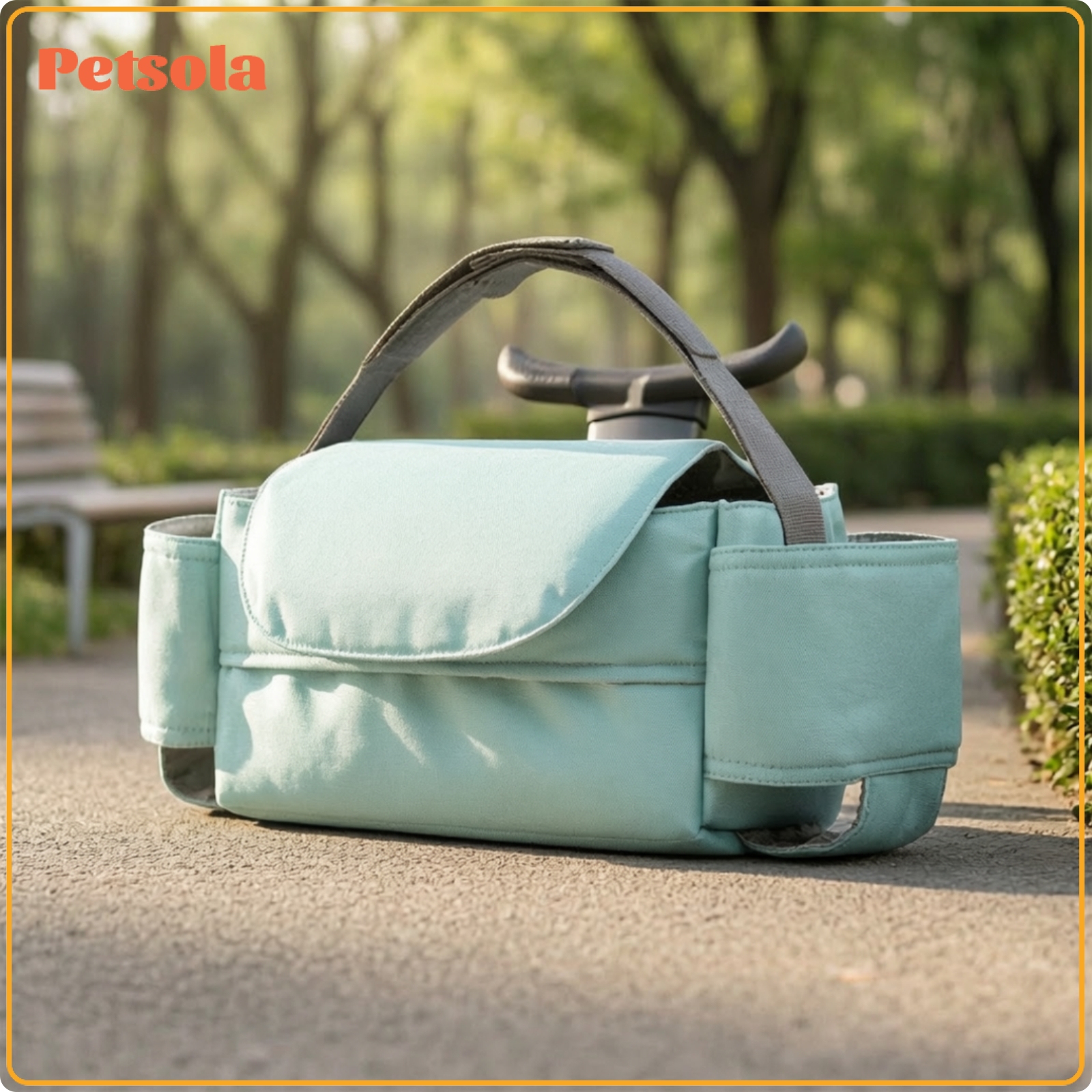 petsola Waterproof Stroller Organizer with Tissue Pocket Hanging Stroller Organizer Portable Structured for Toddlers, Travel ราคา 8,579 บาท*ส่งฟรี