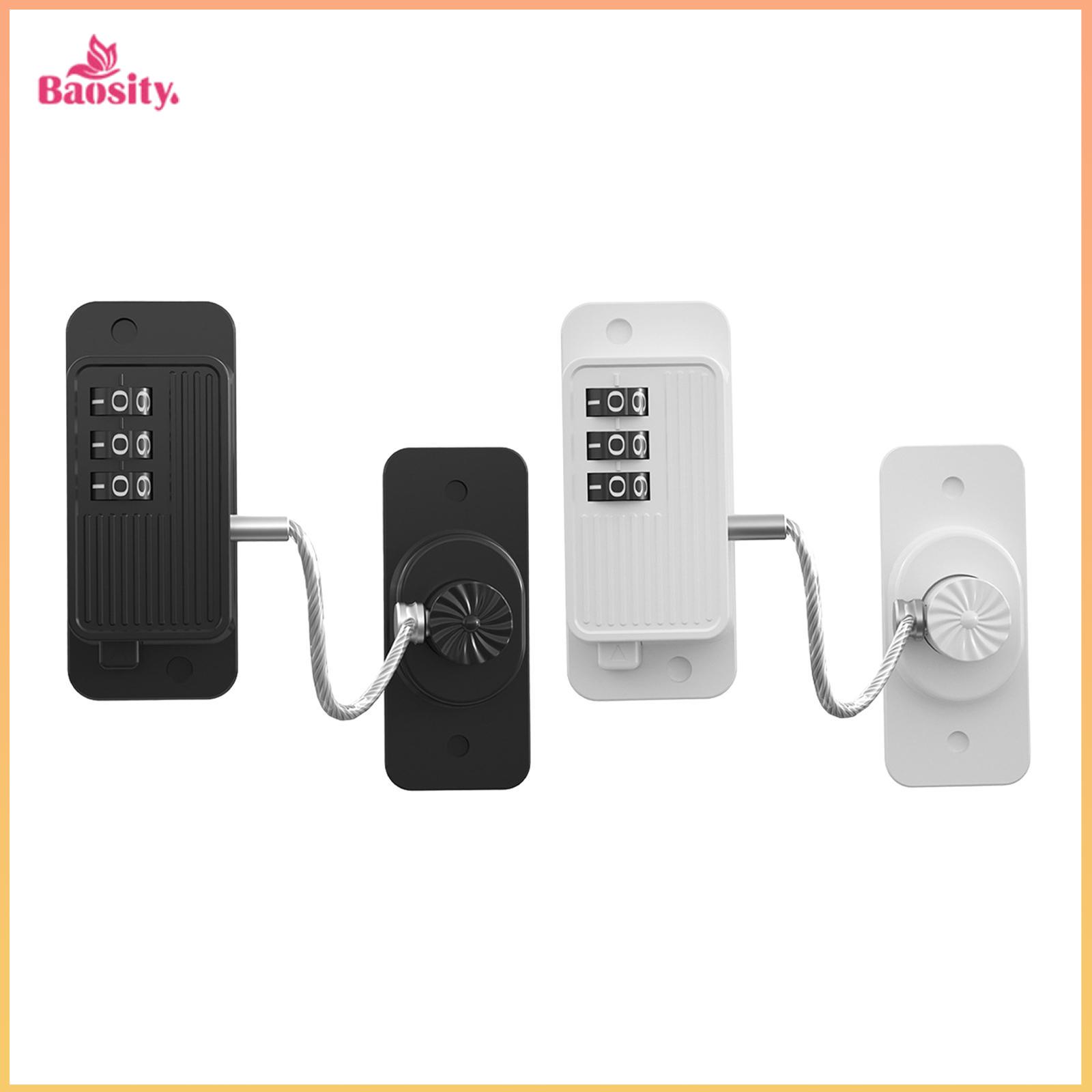 Drawers Combination Lock Fridge Lock 17.3cm Steel Cable Privacy Latch for Children and Elderly People Versatile ราคา 233 บาท*ส่งฟรี