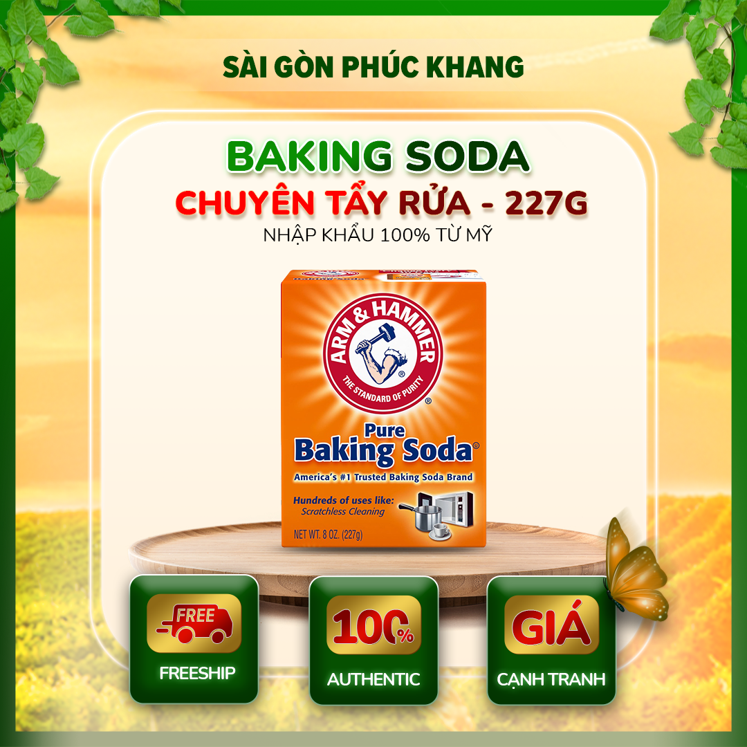 HCMBaking soda chuyên tẩy rửa Arm & Hammer Mỹ 227g NHẬP KHẨU 100% TỪ MỸAN