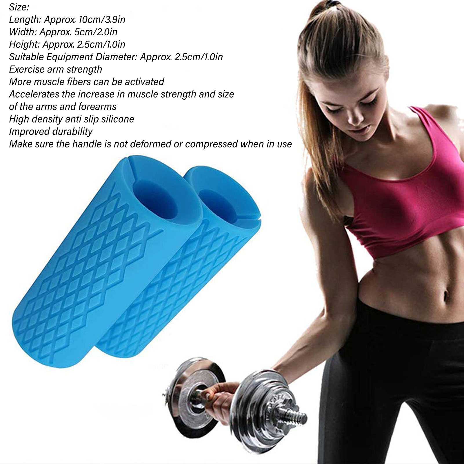 Silicone quả tạ Grip Barbell Grips Kết cấu lưới chống trượt cho tập thể dục
