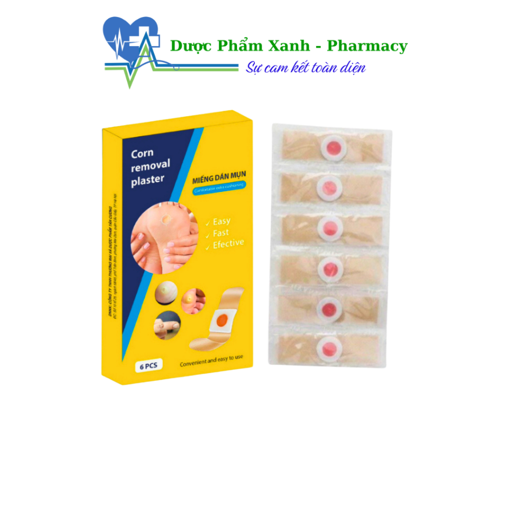 Miếng dán mụn cóc Corn Removal Plaster Hộp 6 miếng