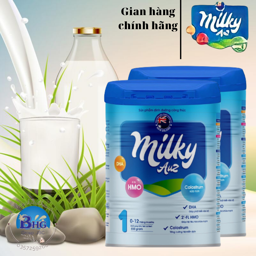 SỮA BỘT MILKY AuZ SỐ 1 850G BÉ 0-12 THÁNG
