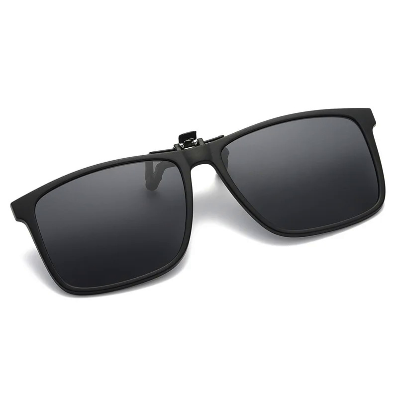 New phân cực Flip-Up Sunglasses Clips cho cận thị kính, r người đàn ông Phụ nữ vuông photochromic Glass Clip-on Sunglass Clip c8803