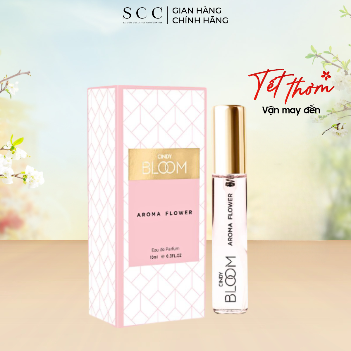 Nước Hoa Nữ Cindy Bloom Aroma Flower Hương Ngọt Ngào Nữ Tính 10ml