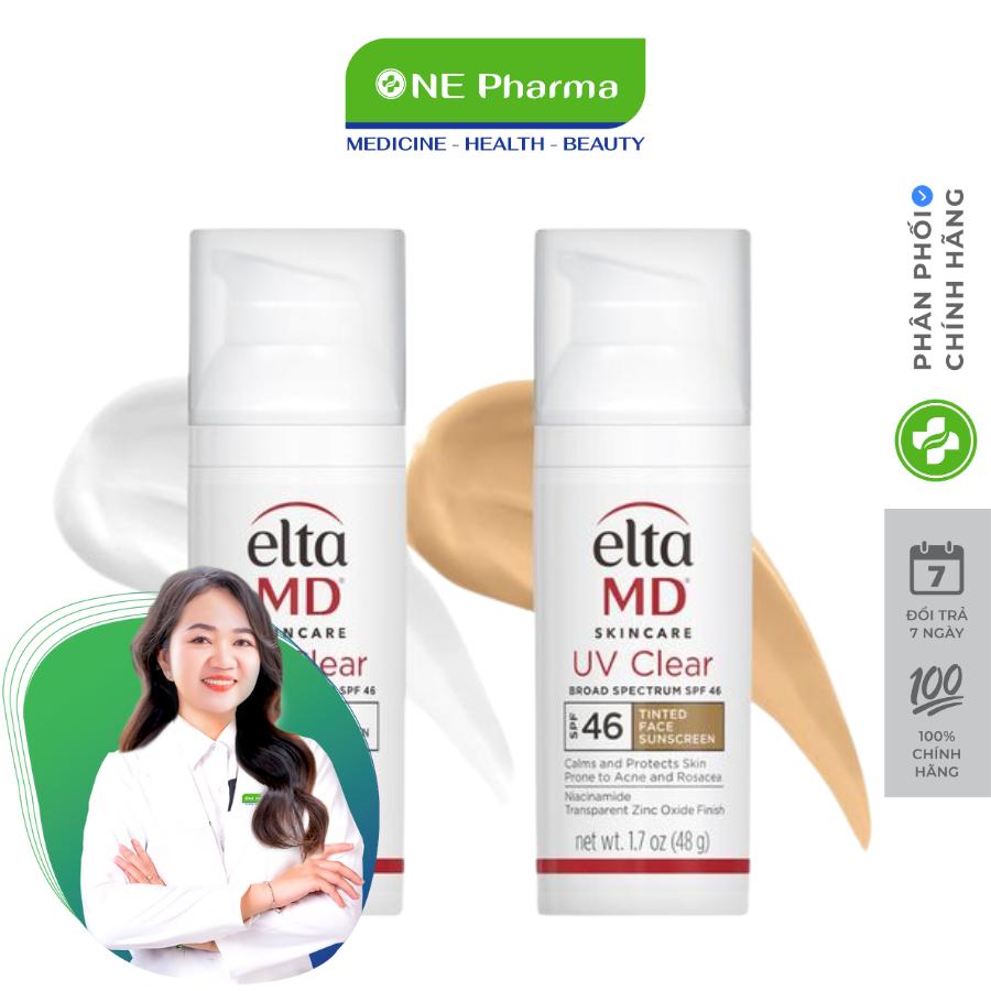 Eltamd Uv Clear Broad-Spectrum Sunscreen Spf 46 Colorless/Colored - 48g