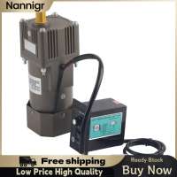 Nannigr 90W Single Phase Asynchronous Gear Motor Deceleration Adjustable Speeds AC220V (5k)