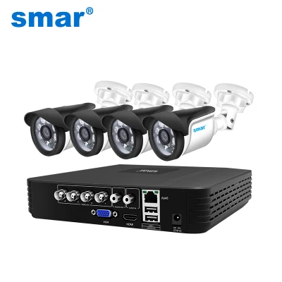 4CH CCTV System 720P/1080P AHD Camera Kit 5 in 1 Video Recorder Surveillance System Outdoor Security Camera Kit Email Alarm