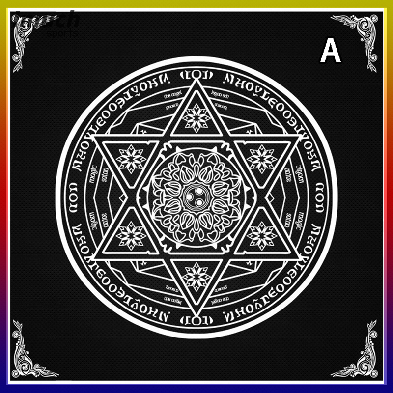Imuch Khăn trải bàn bài Tarot tấm lót thẻ bói toán vải hình sao năm cánh ma thuật con lắc