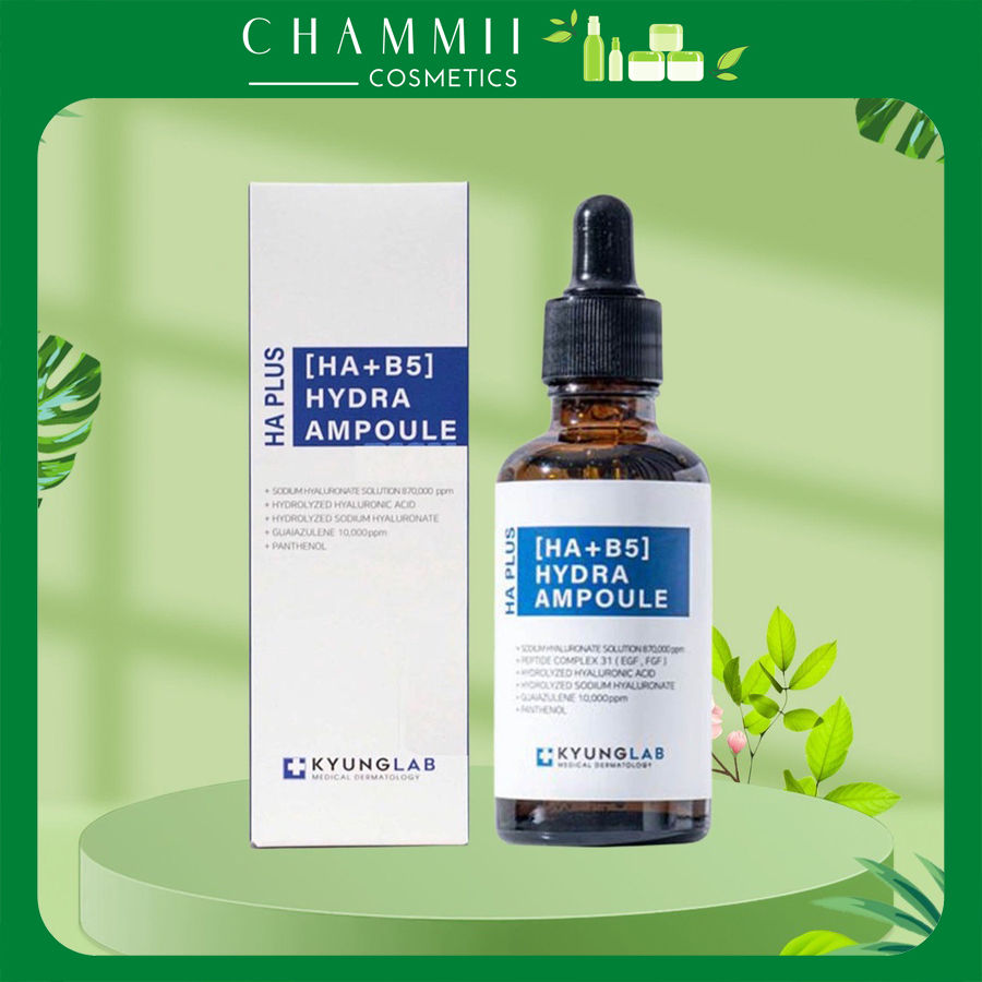 Tinh Chất Serum Căng Bóng Da Kyung Lab Ha Plus [Ha + B5] Hydra Ampoule 50ml làm dịu cấp ẩm da