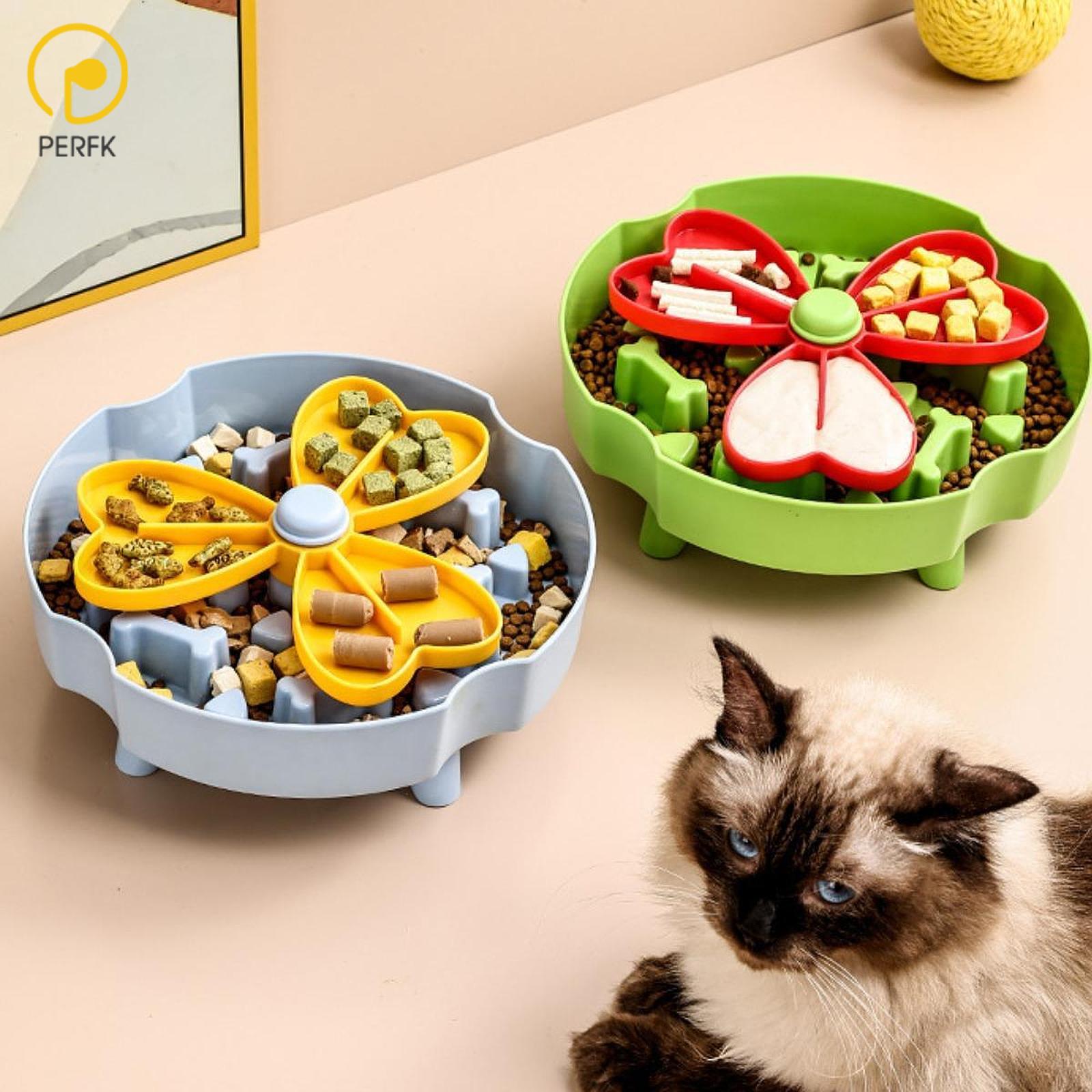 Slow Feeder Dog Bowl Elevated Cat Bowl Washable Anti Slip Detachable Enrichment Toy Puzzle Feeder Small Large Cats ราคา 1,495 บาท*ส่งฟรี