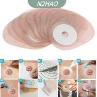 TELV 10PCS One-piece System Colostomy Bags Disposable Ostomy Drainable Single Pouch