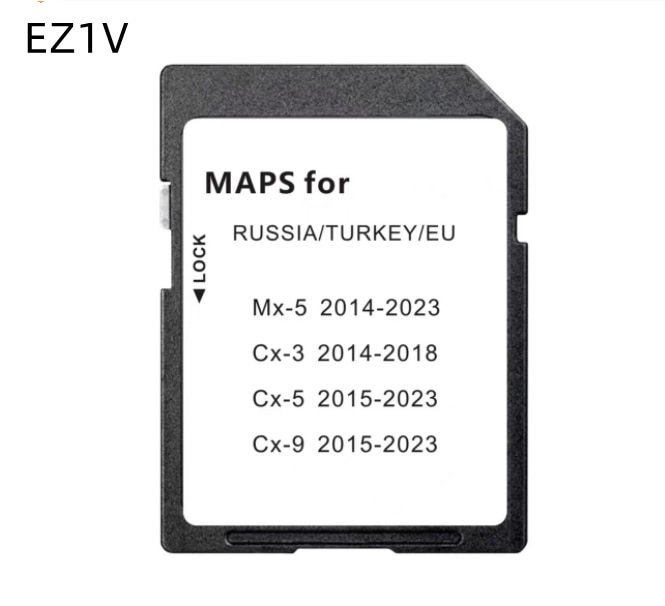 2023 mới nhất Navigation thẻ ez1v Thẻ bản đồ cho Mazda 2 3 6 CX3 CX5 MX5 định vị GPS xe ô tô Phiên bản Châu Âu miễn phí vận chuyển