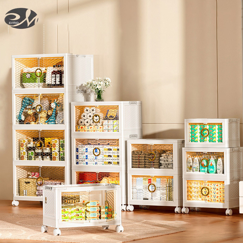 Storage box household installation-free storage cabinet baby children's clothes toy storage cabinet foldable plastic storage cabinet ราคา 599 บาท*ส่งฟรี