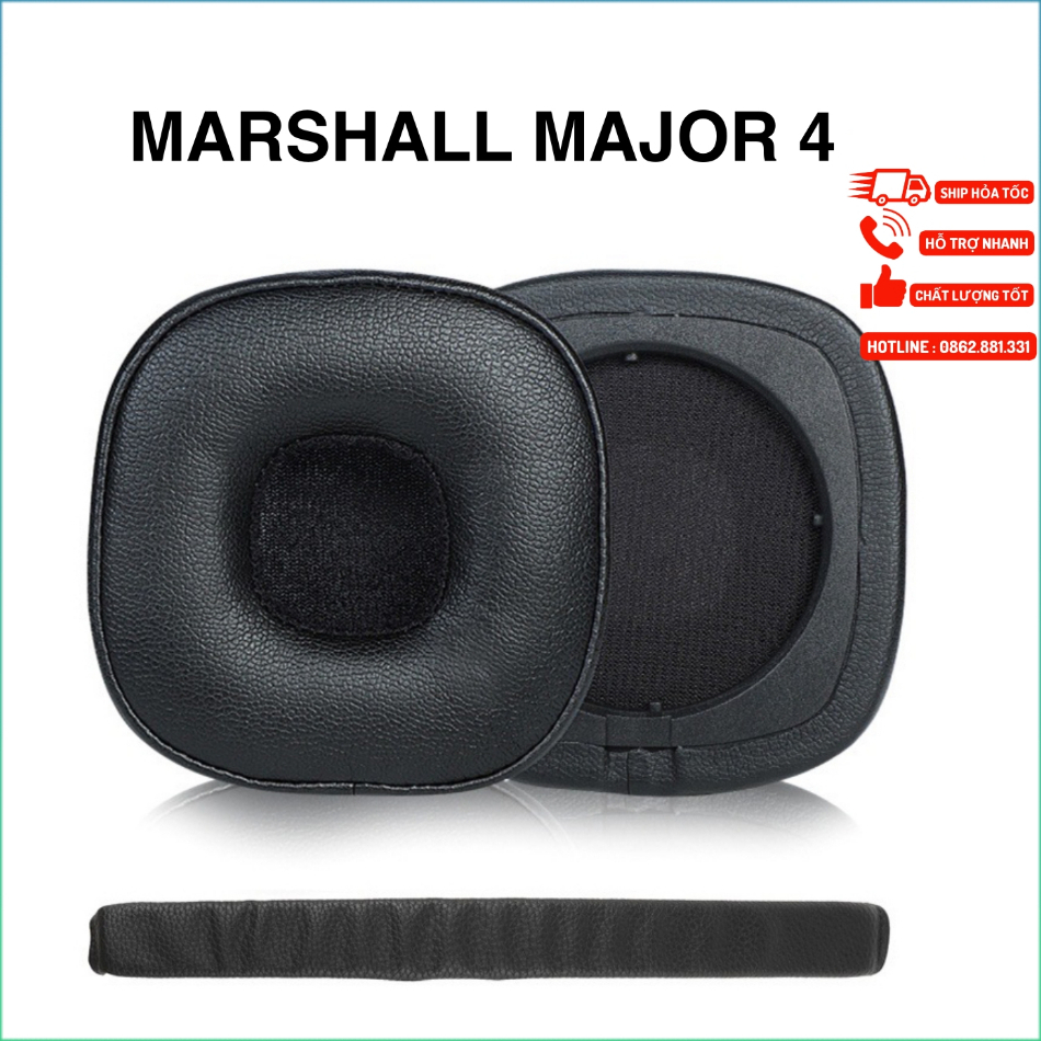  Đệm Tai Nghe Marshall Major 4 Đệm Đầu Marshall Major 4 Pad da tai nghe Marshall Major 4 - thích nghe 