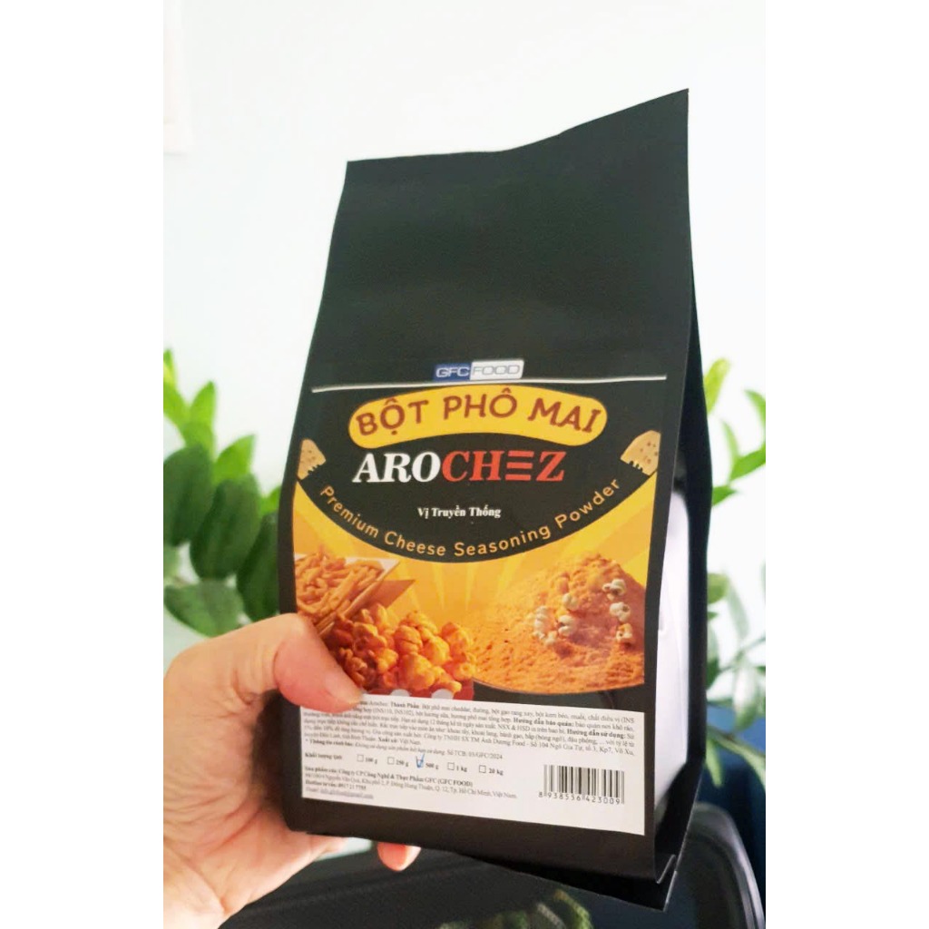 combo 3 túi 500g bột phô mai Arochez thơm béo đậm đà hơn cho món Bỏng ngô, khoai tây chiên, bánh snack, salad