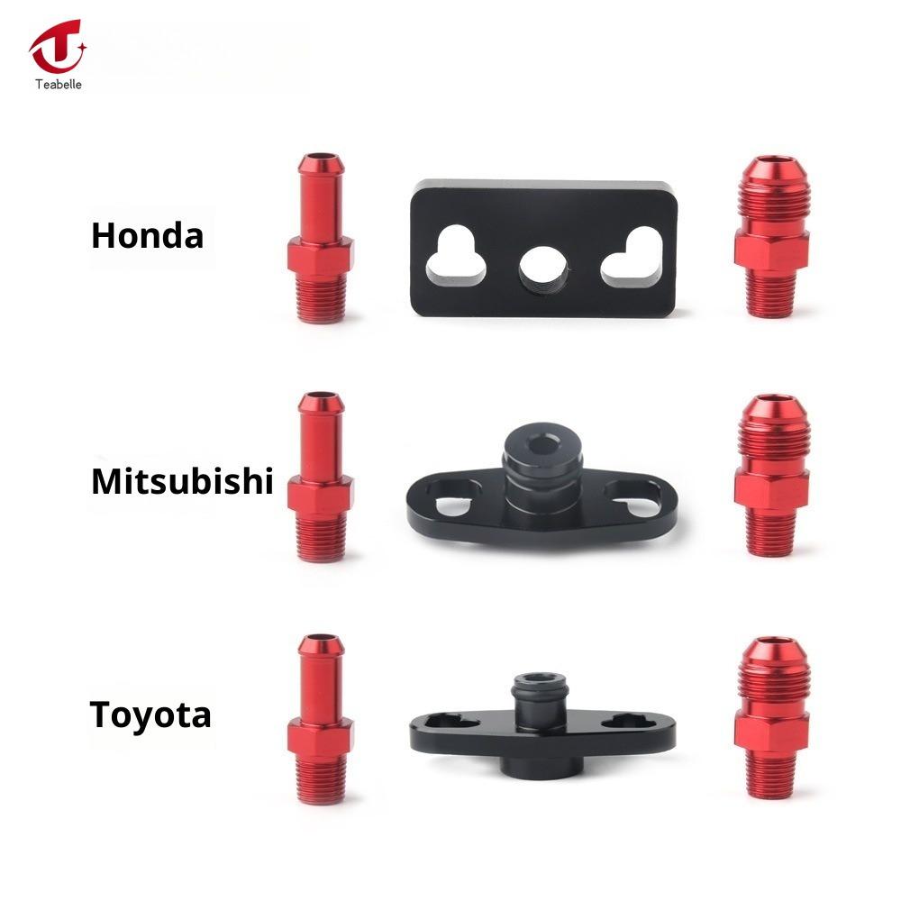 Teabelle Aluminium Fuel Rail Pressure Regulator Adapter Kit Fuel Rail Adapter Replacement Accessories For Toyota Honda Mitsubishi ราคา 412 บาท*ส่งฟรี