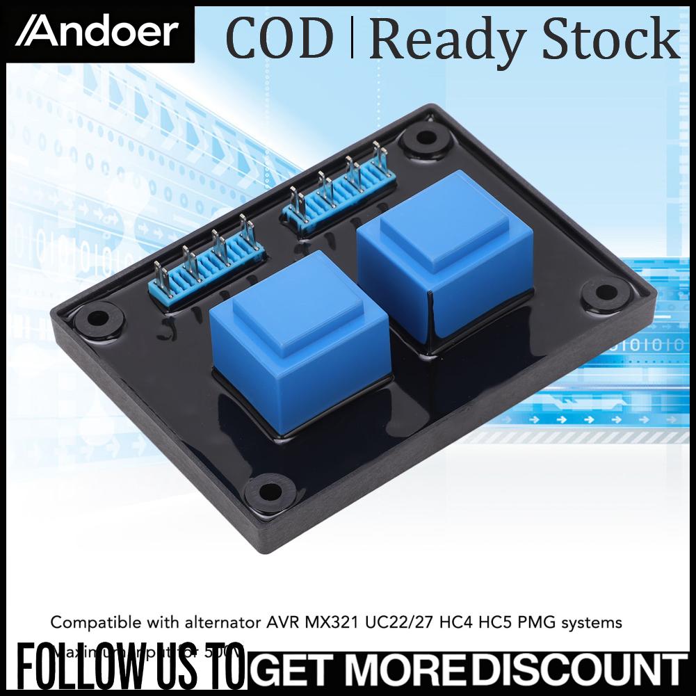 Andoer Bộ điều chỉnh điện áp Máy biến áp cách ly bảng chuyên nghiệp AVR Tối đa 500V cho động cơ xoay chiều Giá 637,000 Đồng*Miễn phí vận chuyển
