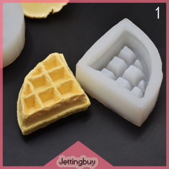 đèn flash bán lớn bánh quế nến khuôn silicon bánh Croissant bánh trái cây hình lá