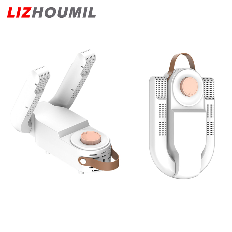 LIZHOUMIL Boot Dryer Shoe Dryer 120 Minute Timer 90° Folding Design 360° Quick Drying Glove Warmer For Shoes Gloves Hats Socks Ski Boots