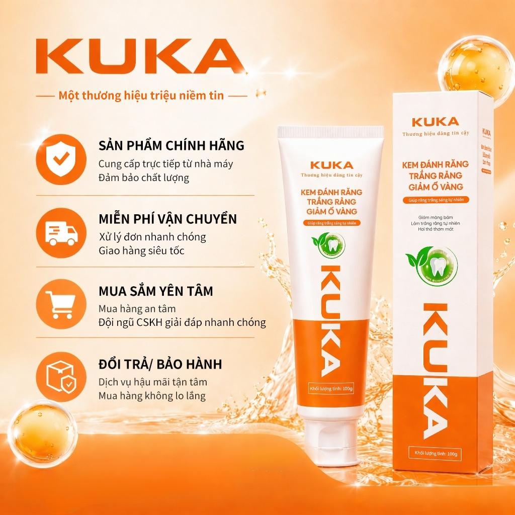 “KUKA” Kem Đánh Răng Trắng Răng Giảm Ố Vàng Hàm Răng Trắng Sáng Cười Thêm Rạng Rỡ Hot lựa chọn