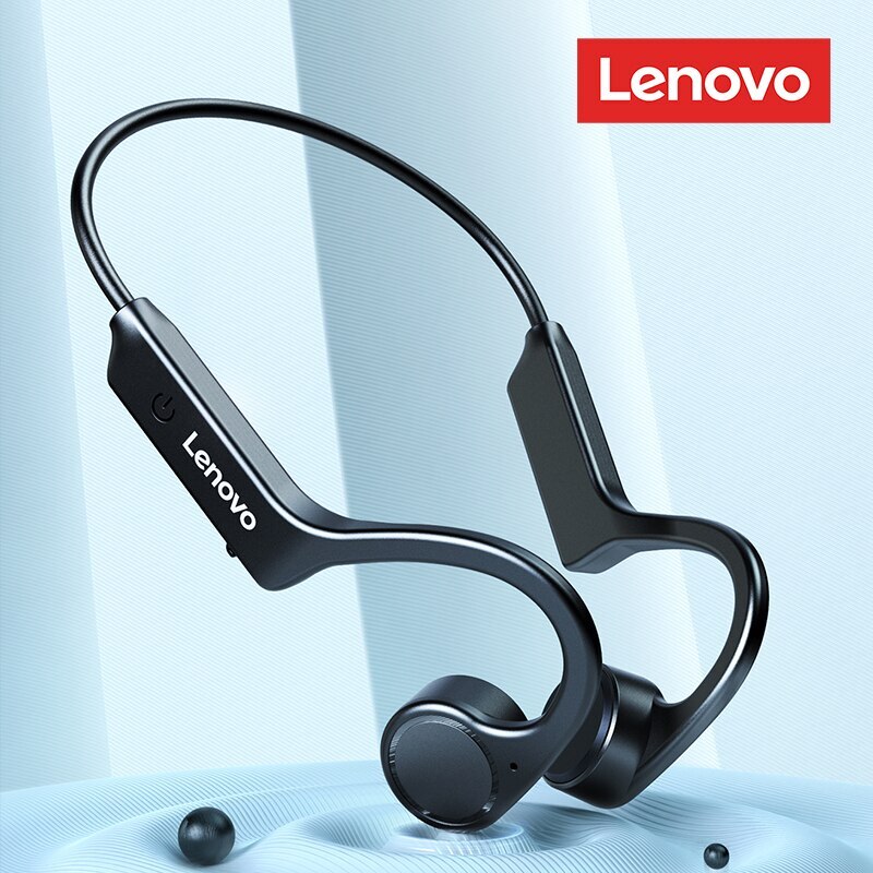 Lenovo X4 dẫn truyền âm thanh qua xương Tai nghe Bluetooth tai nghe thể thao Tai nghe không dây chống thấm nước với móc gắn mic ở tai TWS loa bass Hifi Stereo