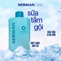 Sữa  tắm gội hương nước hoa NERMAN 0 Độ 4in1 330ml Dưỡng Body Dưỡng Thể